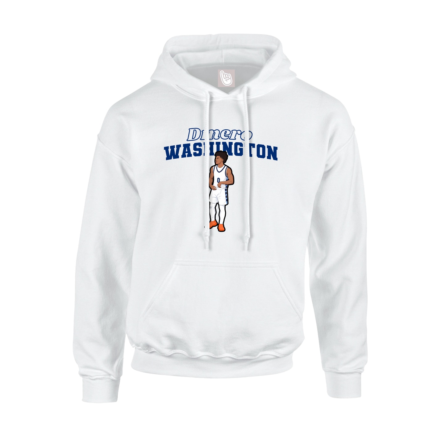 Hoodie — Name Arch in White