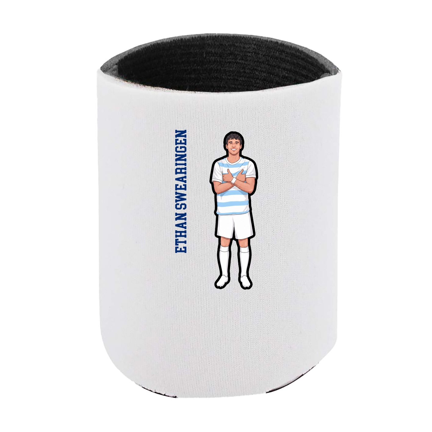 Can Holder — Name Vertical in White