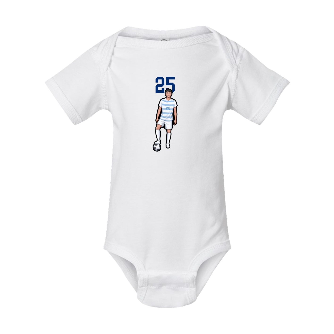 Baby Onesie — Number Top in White