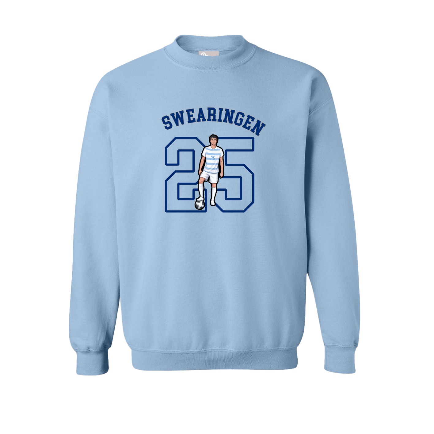 Fleece Crew — Shirsey Arch in Light Blue