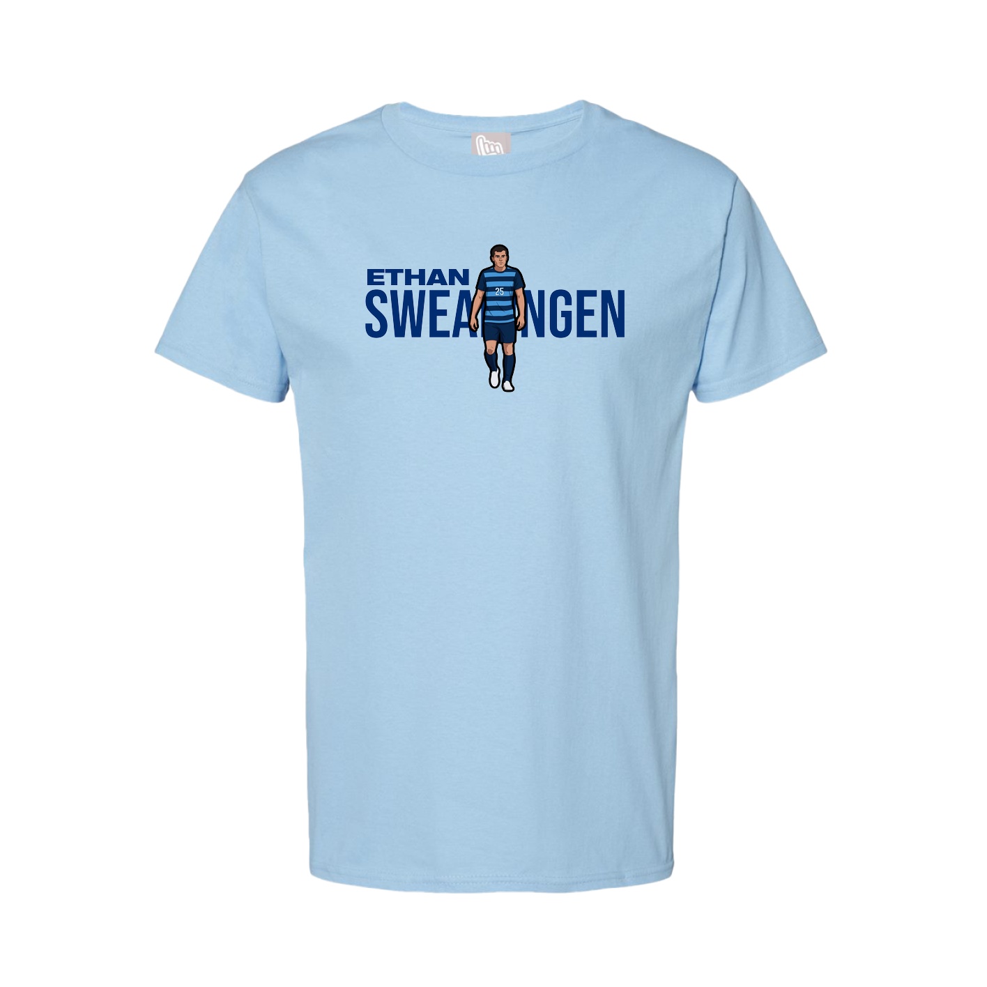Tee — Player Name in Light Blue
