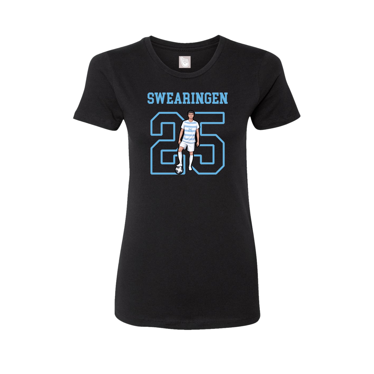 Fitted Women's Tee — Shirsey in Black