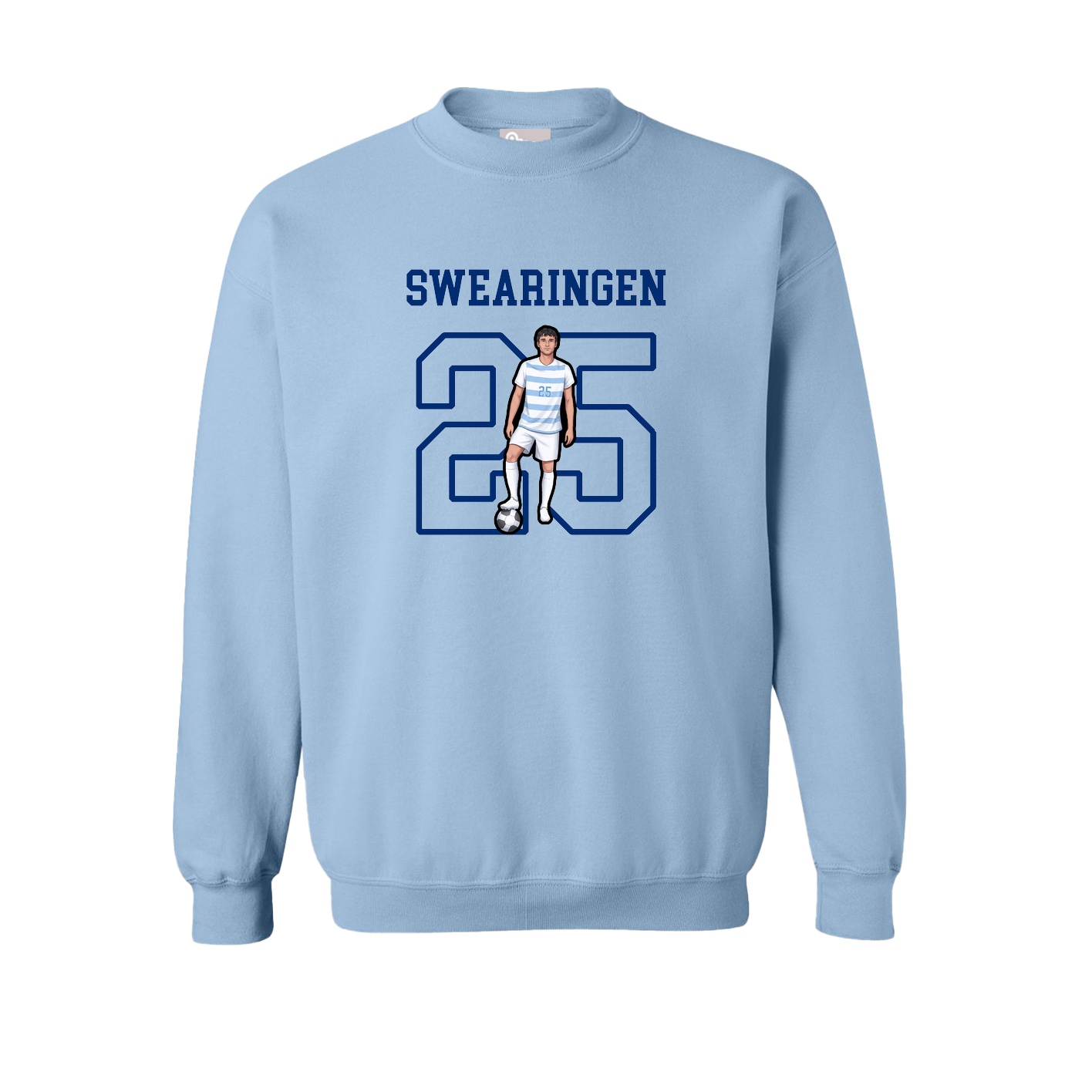 Fleece Crew — Shirsey in Light Blue