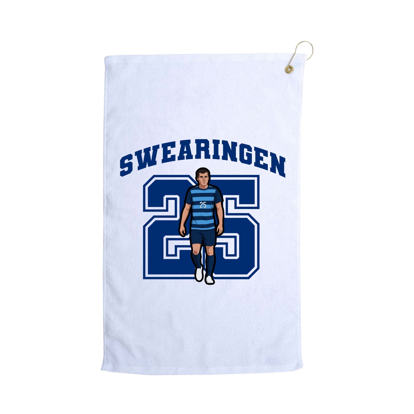 Golf Towel — Number in White