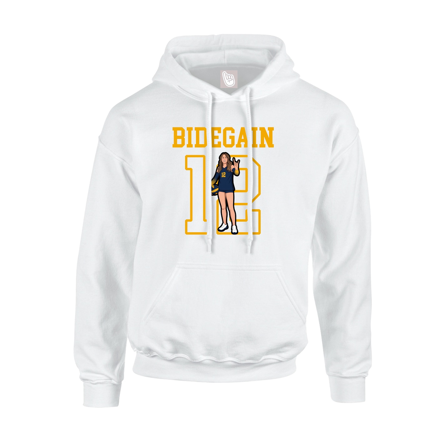 Hoodie — Shirsey in White