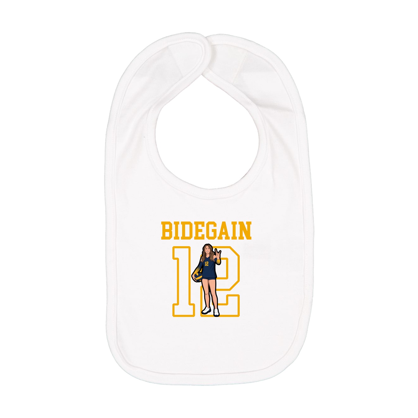 Infant Bib — Shirsey in White