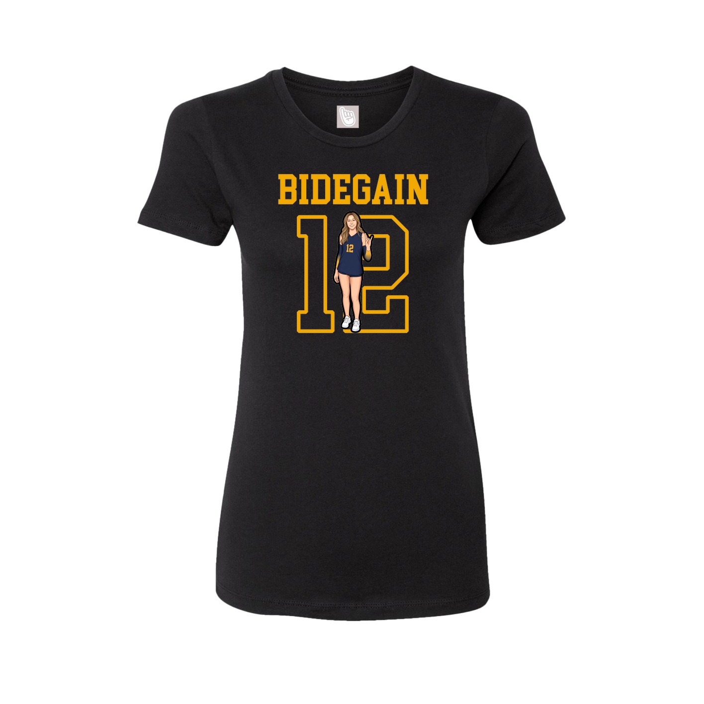 Fitted Women's Tee — Shirsey in Black
