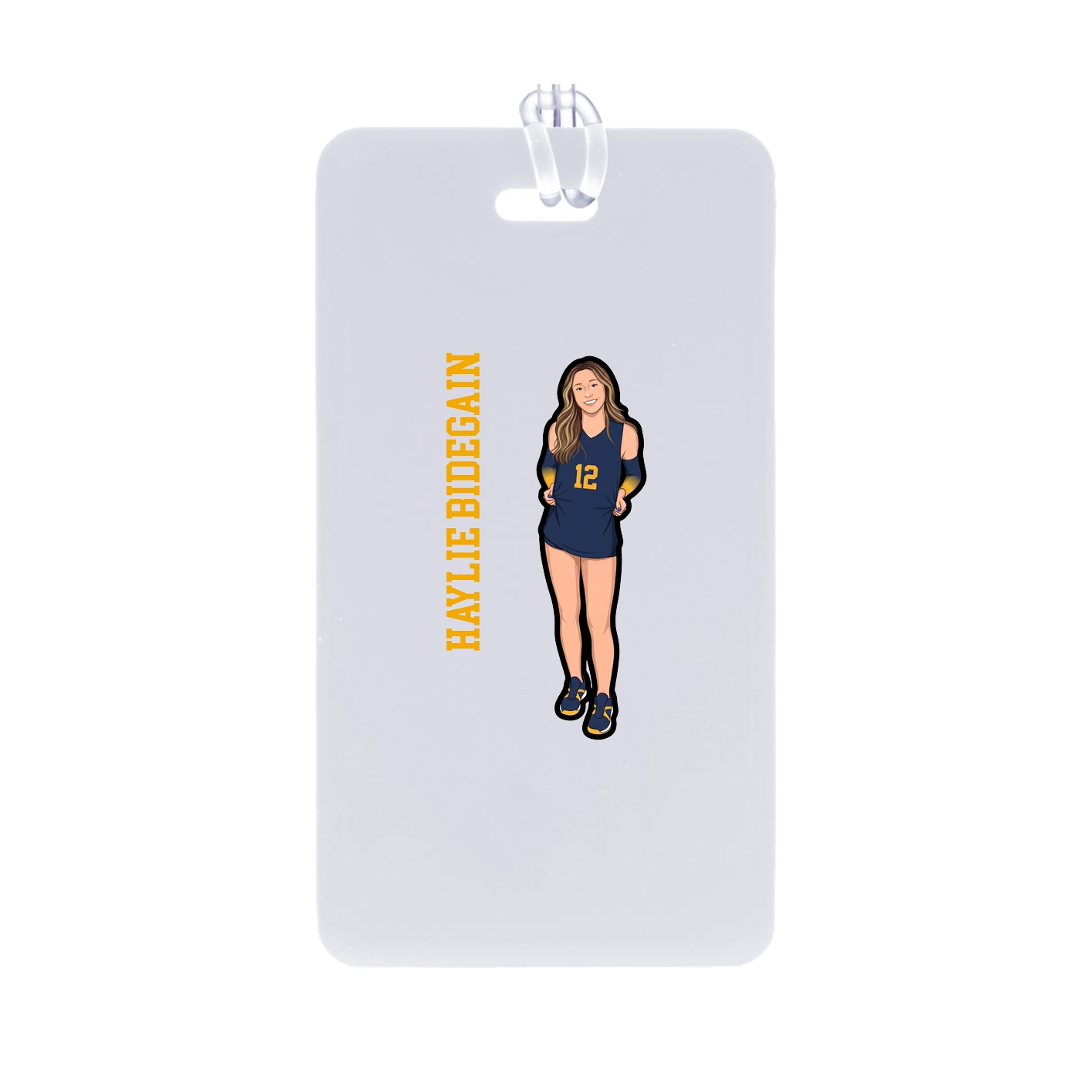 Bag Tag — Name Vertical in Classic