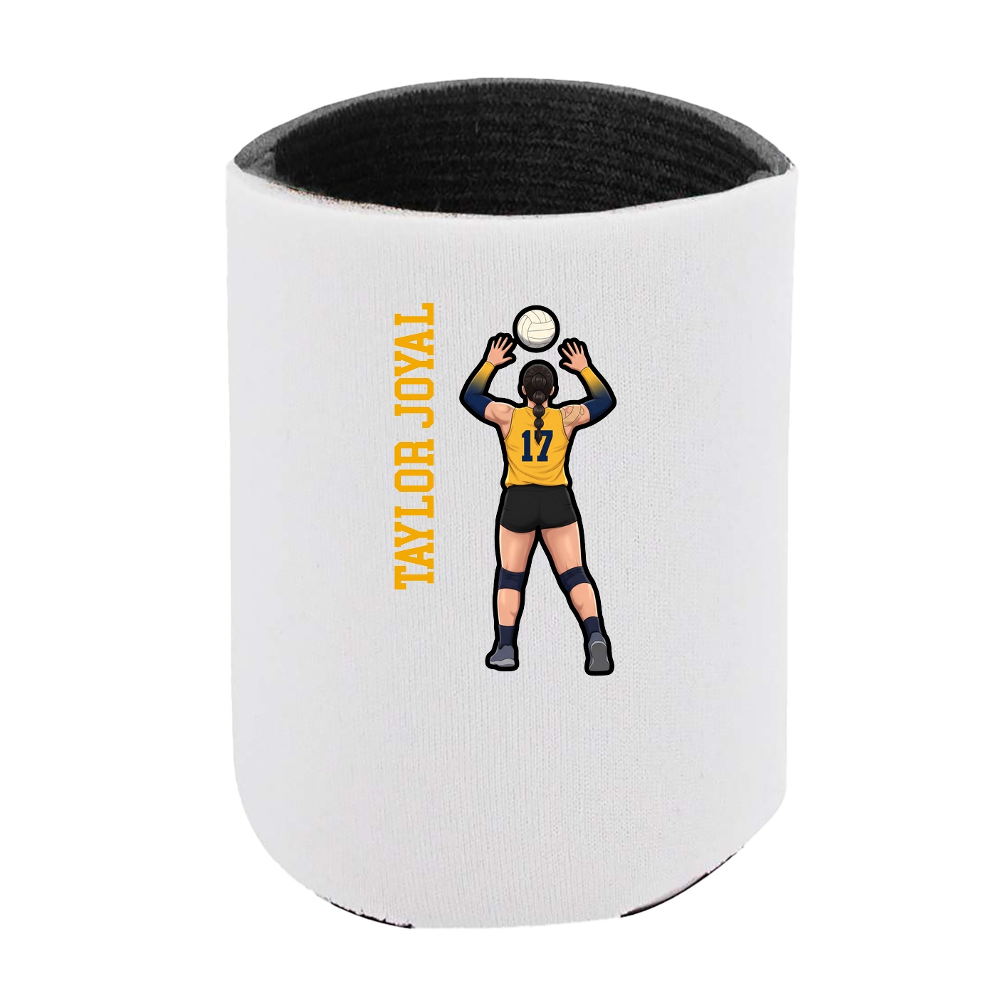 Can Holder — Name Vertical in White