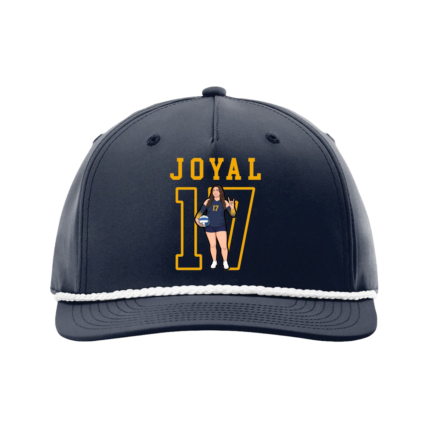 Five-Panel Classic Rope Cap — Shirsey in Navy
