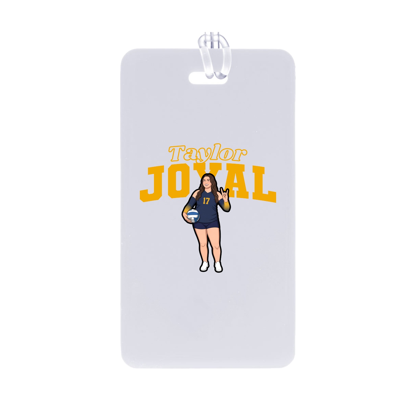 Bag Tag — Name Arch in Classic