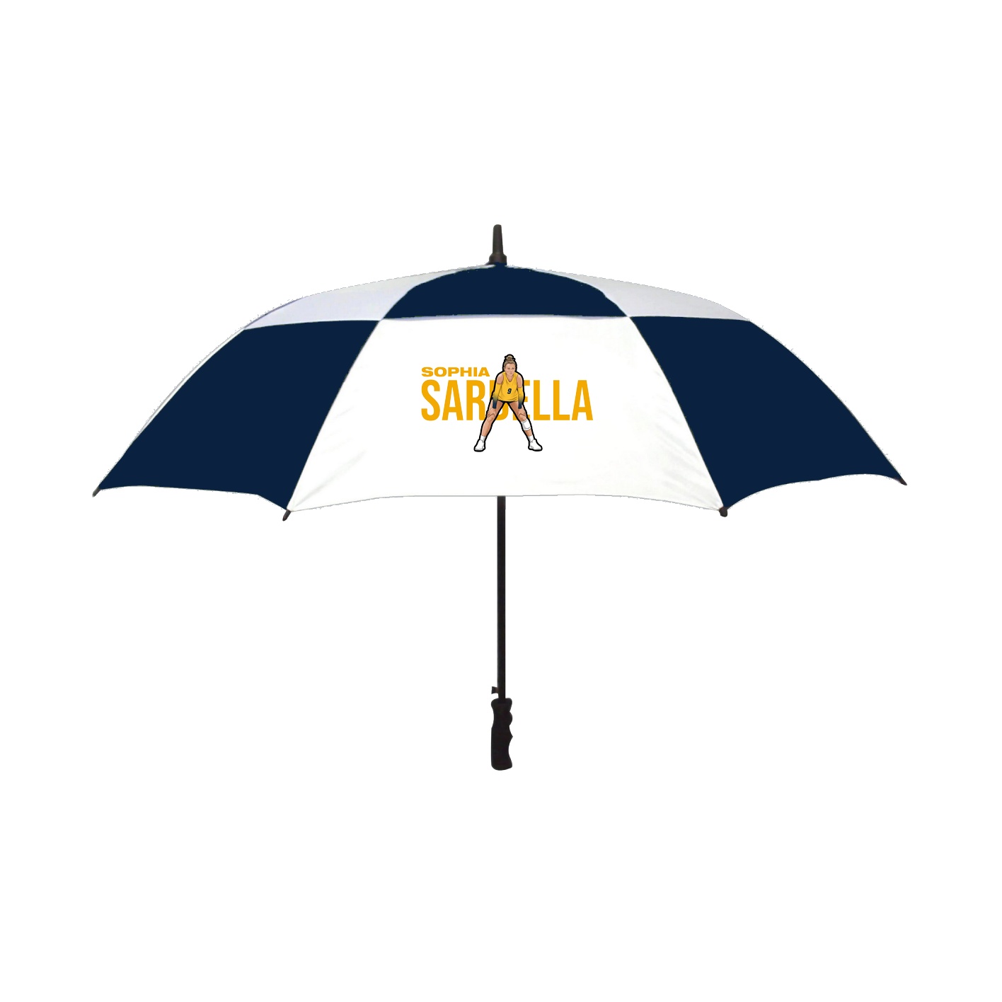 Golf Umbrella — Player Name in Navy