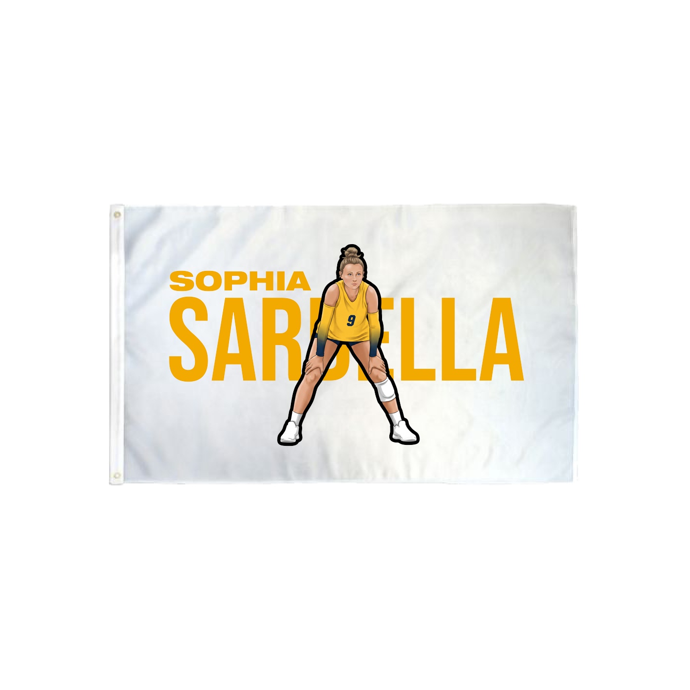 3x5 Flag — Player Name in Classic