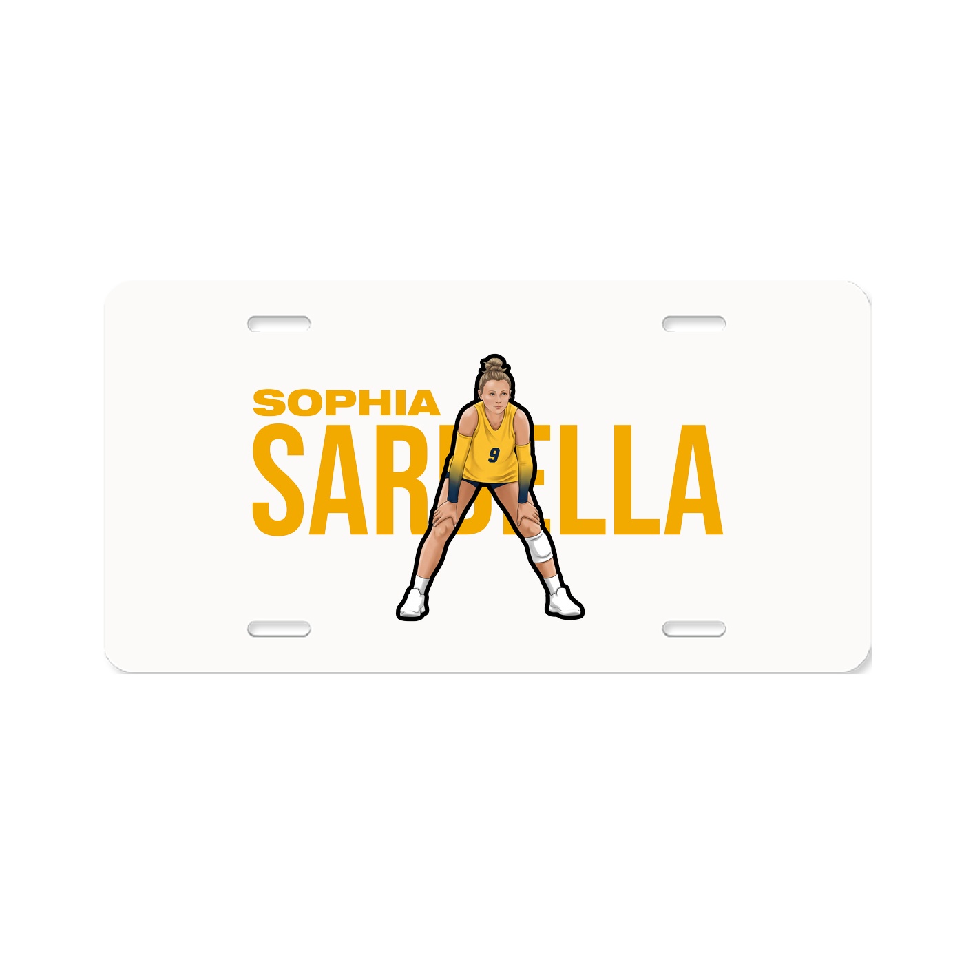 License Plate — Player Name in Classic