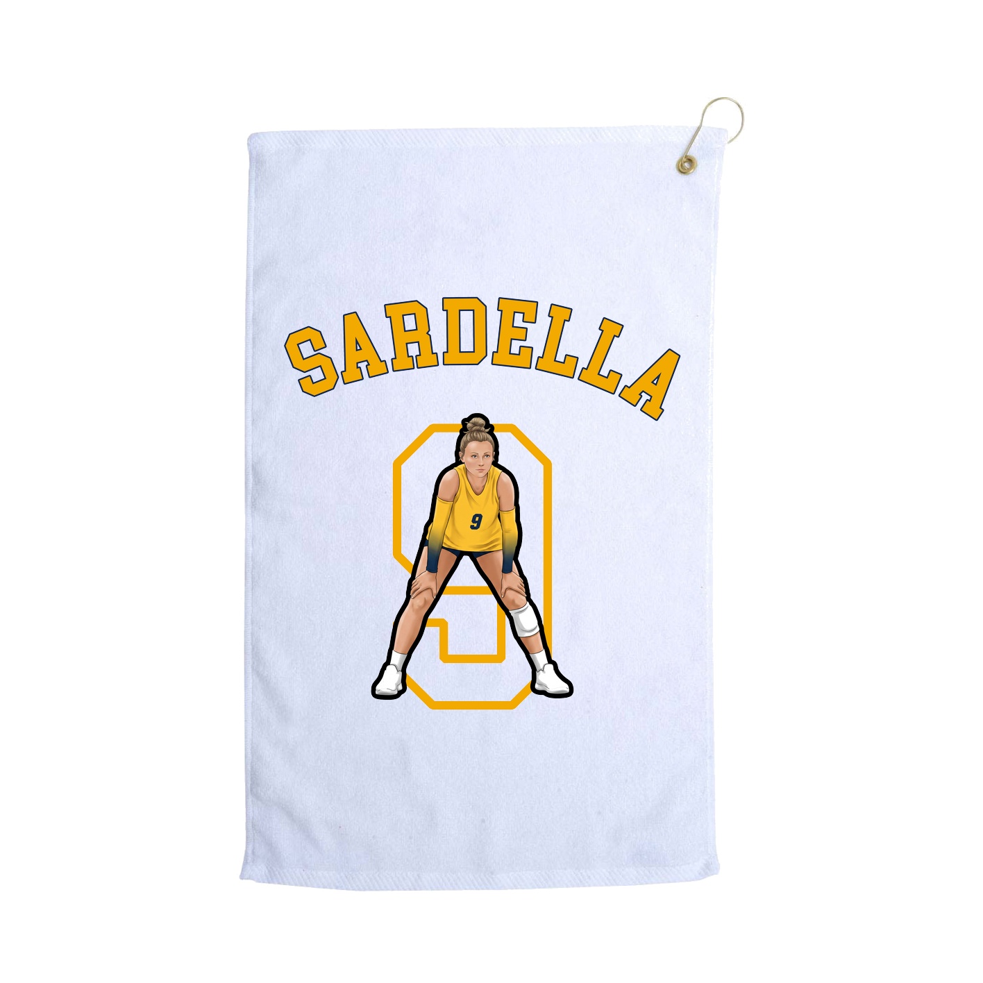 Golf Towel — Shirsey Arch in White