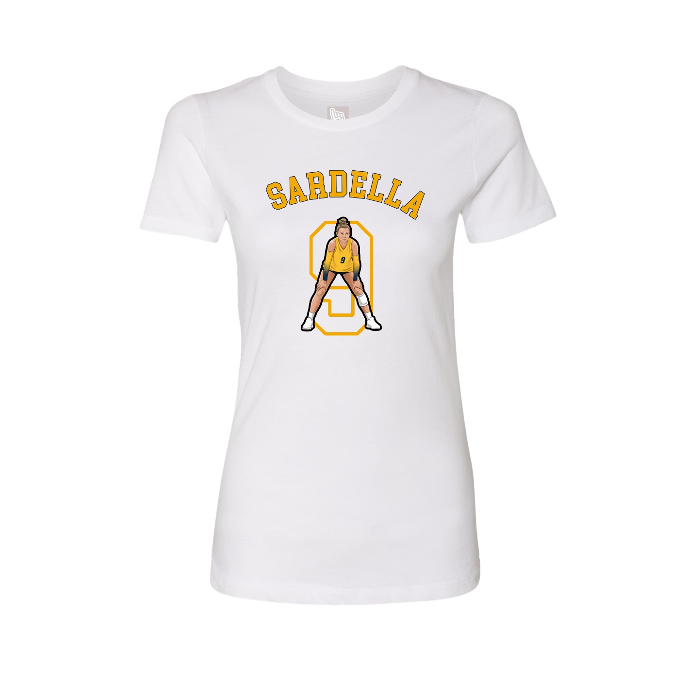 Fitted Women's Tee — Shirsey Arch in White
