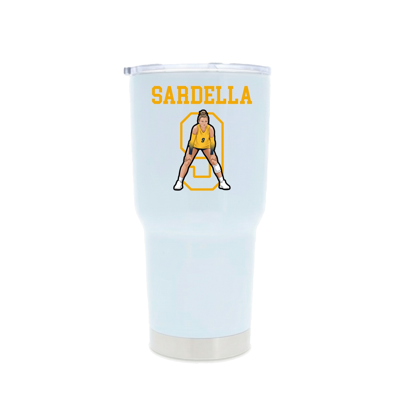 30oz Stainless Steel Tumbler — Shirsey in White