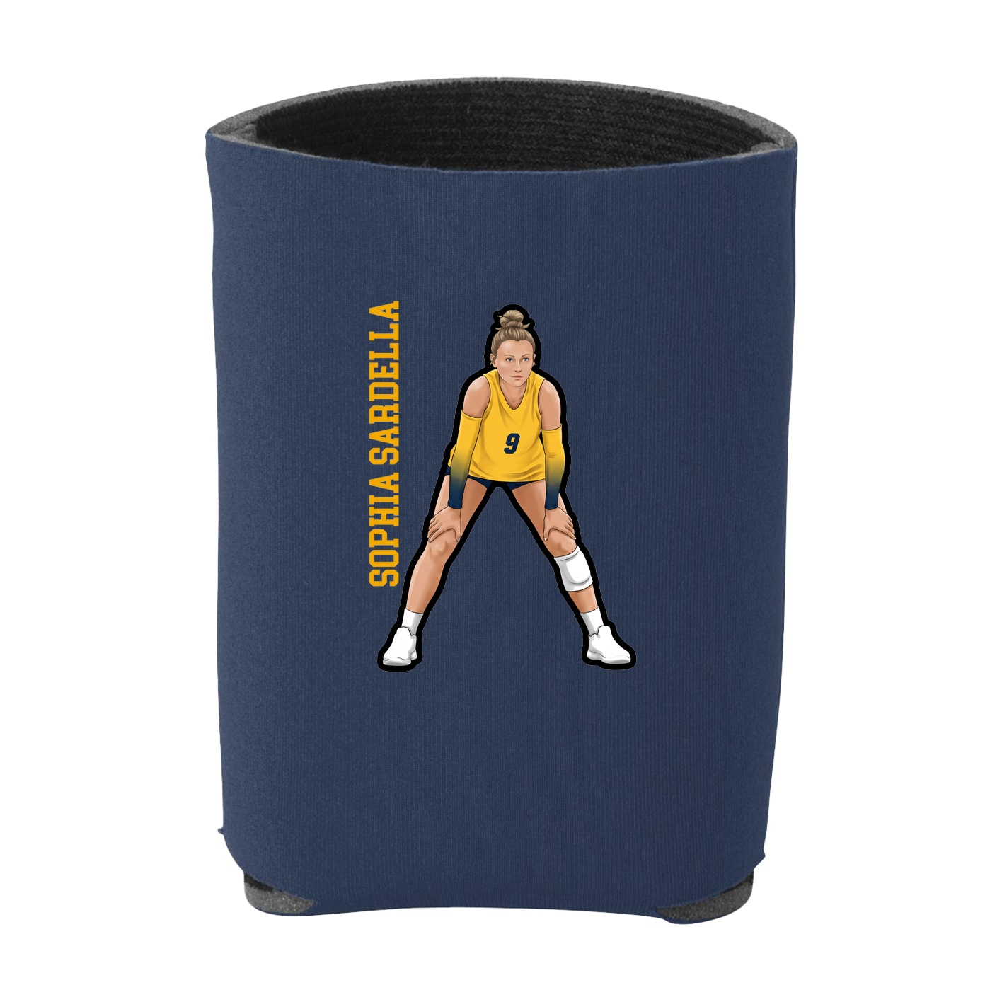Can Holder — Name Vertical in Navy