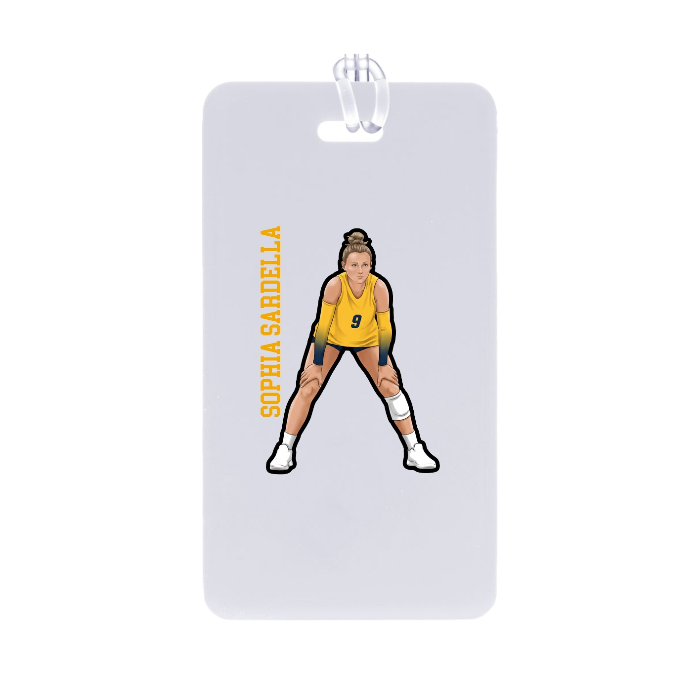 Bag Tag — Name Vertical in Classic