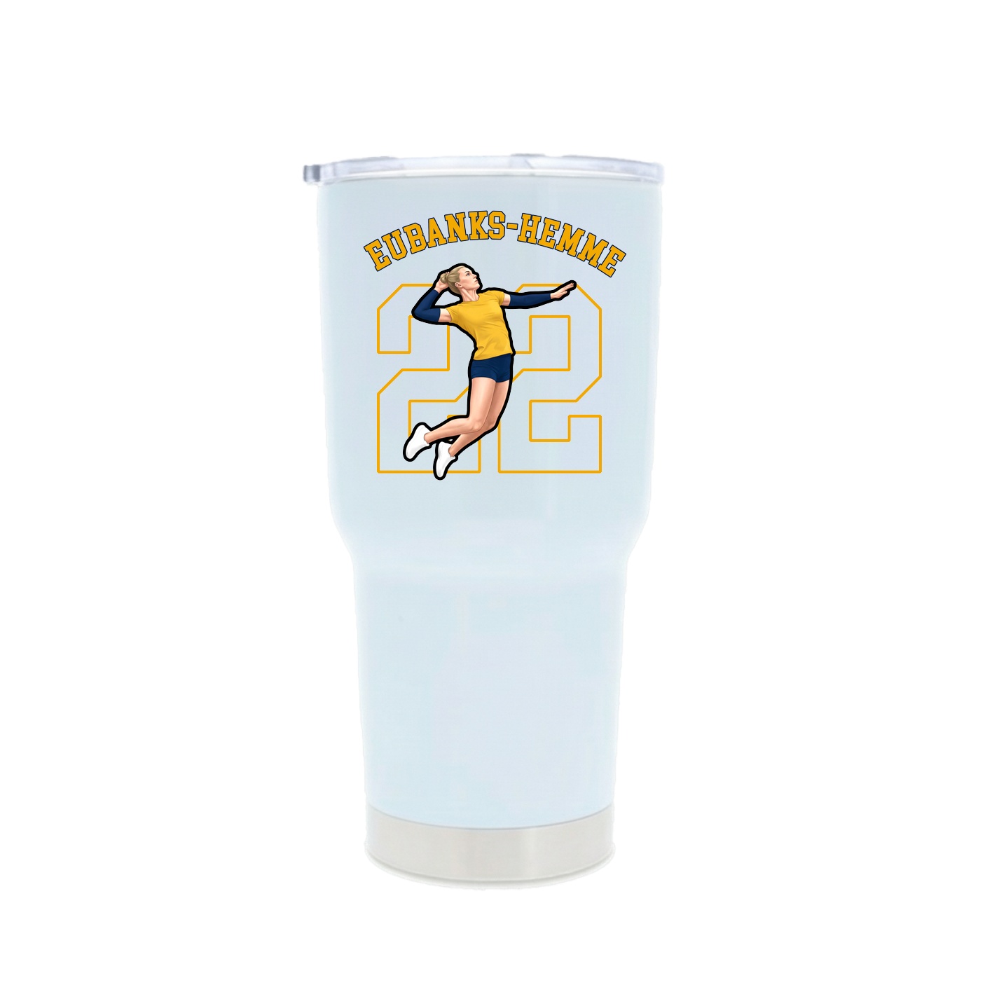 30oz Stainless Steel Tumbler — Shirsey Arch in White
