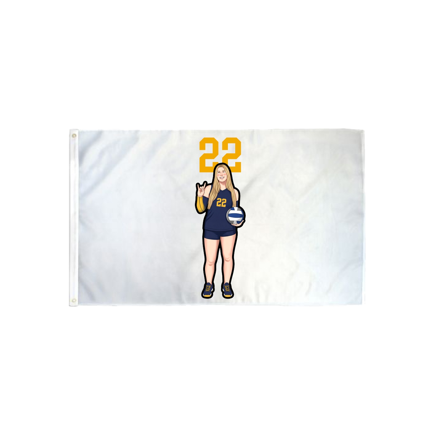 3x5 Flag — Number Top in Classic