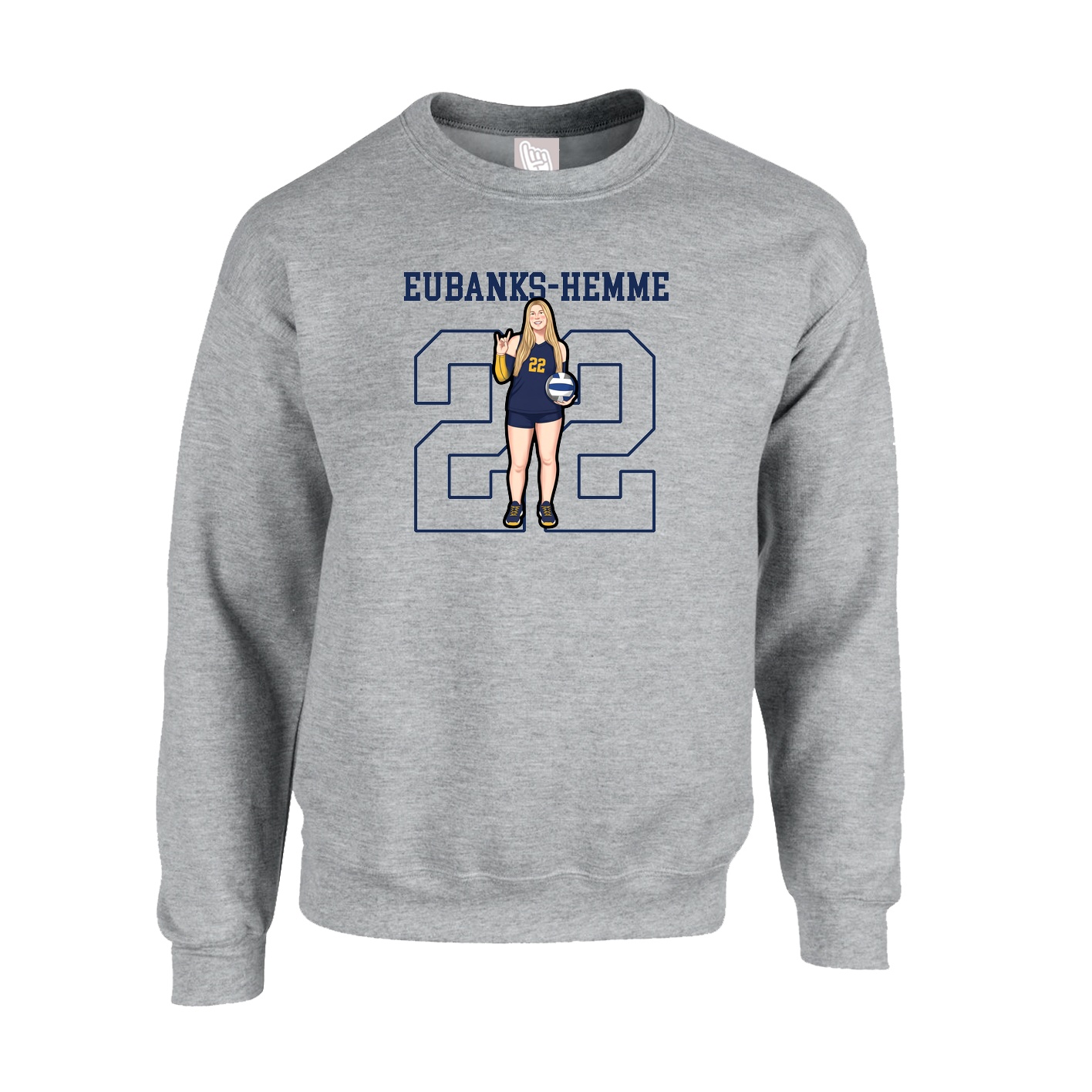 Fleece Crew — Shirsey in Grey