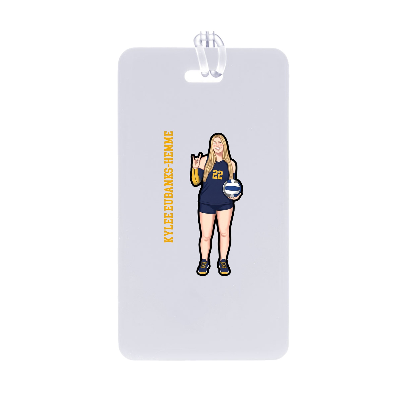 Bag Tag — Name Vertical in Classic