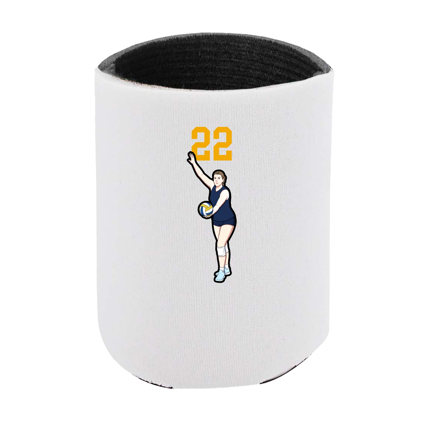 Can Holder — Number Top in White