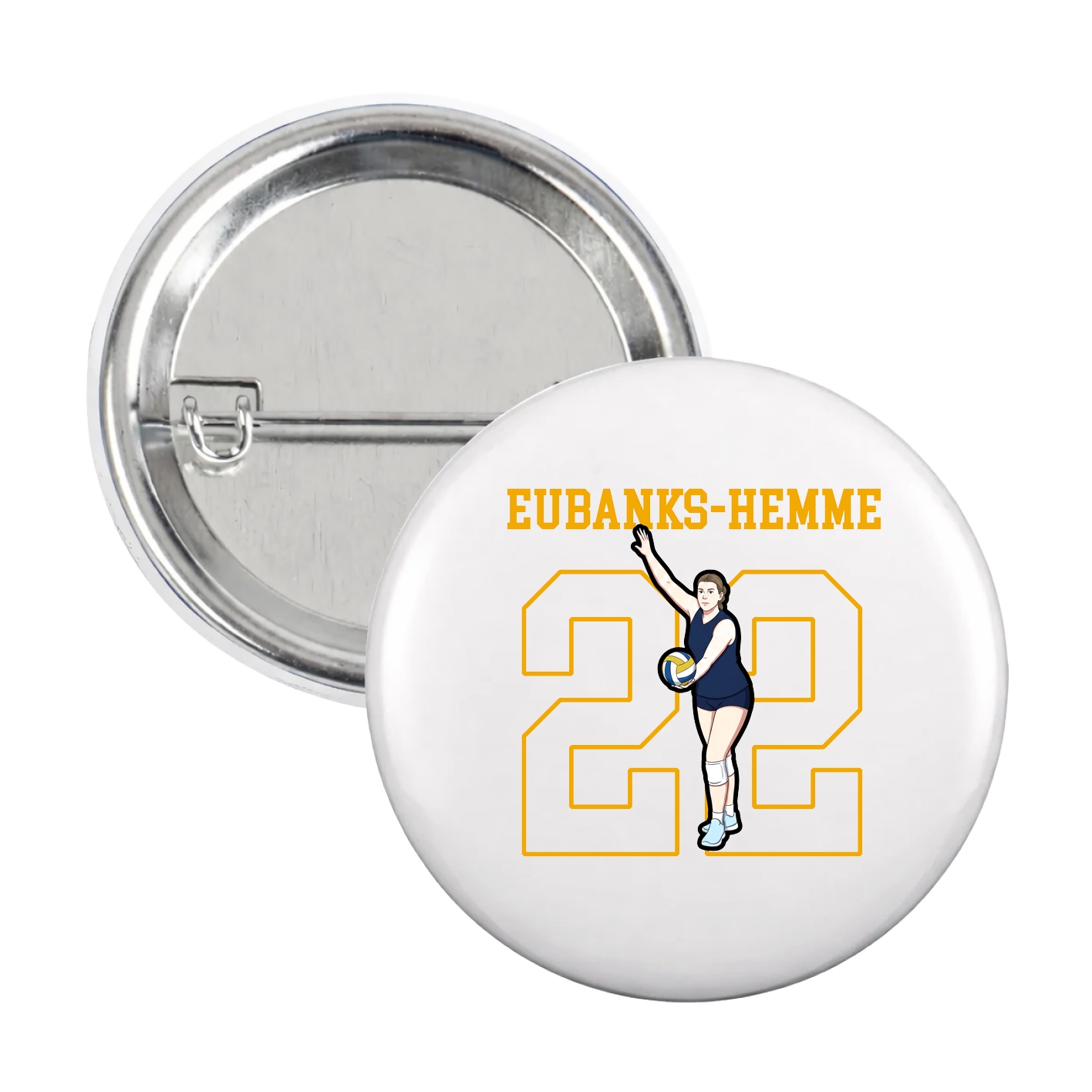 Game Day Button — Shirsey in White