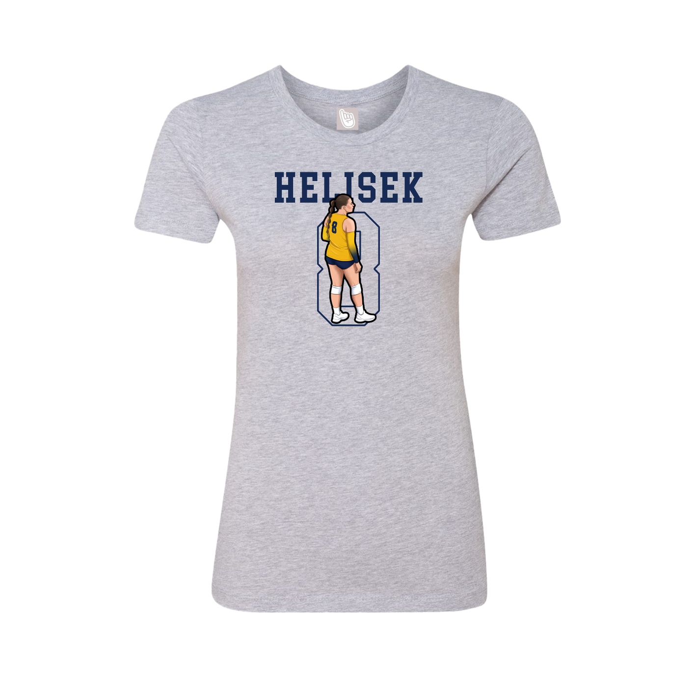 Fitted Women's Tee — Shirsey in Grey