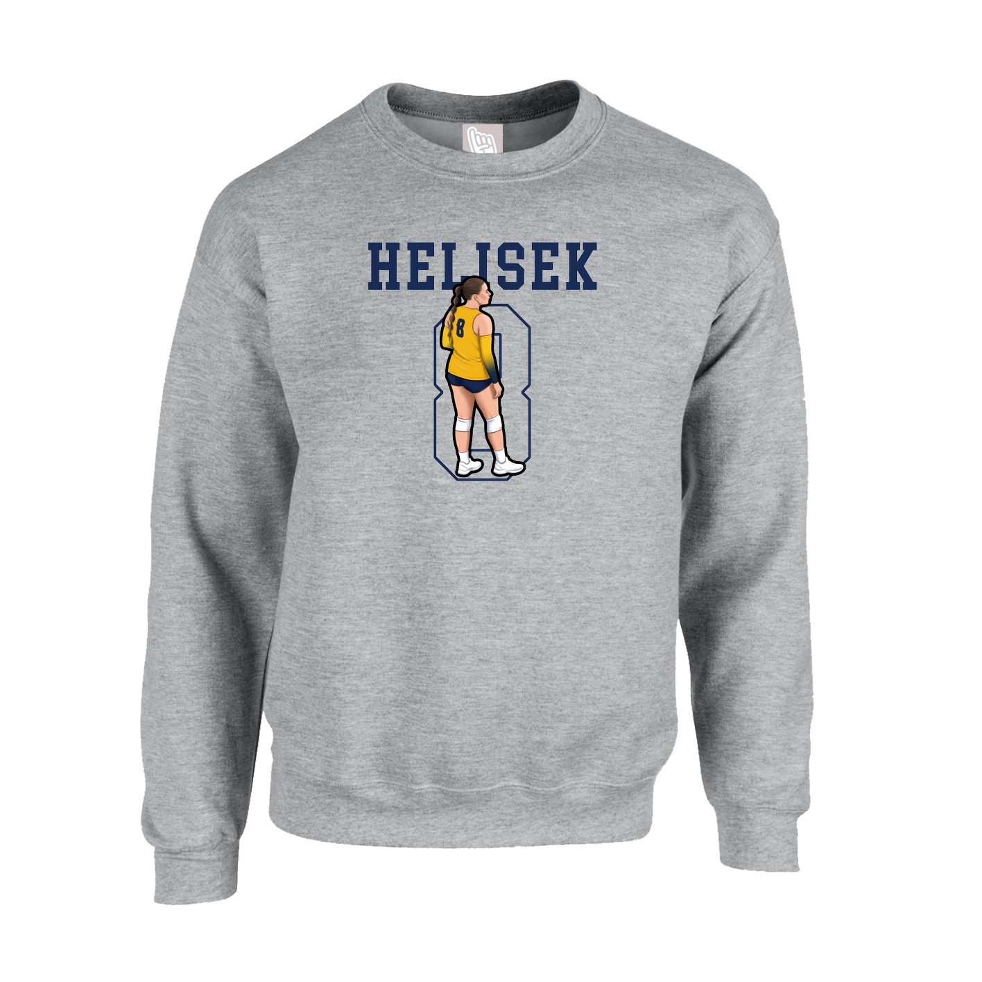Fleece Crew — Shirsey in Grey