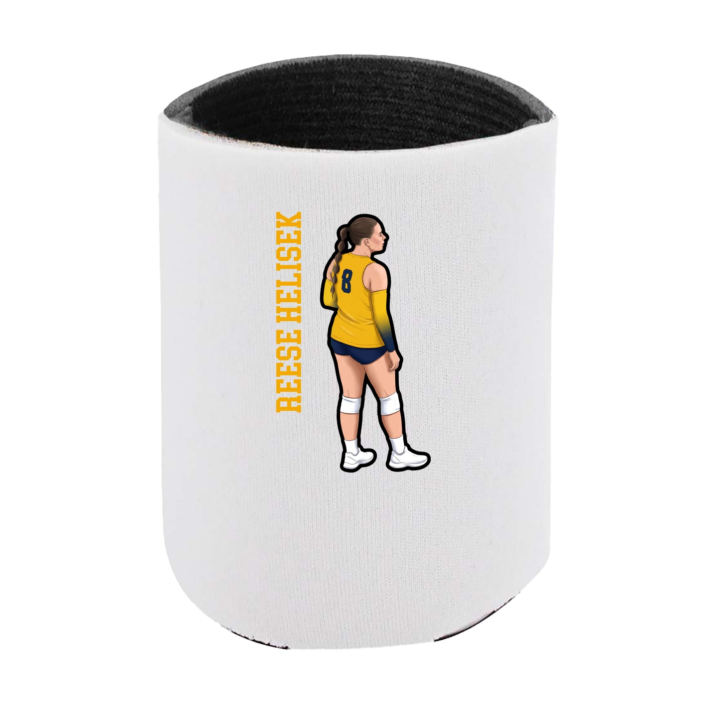 Can Holder — Name Vertical in White