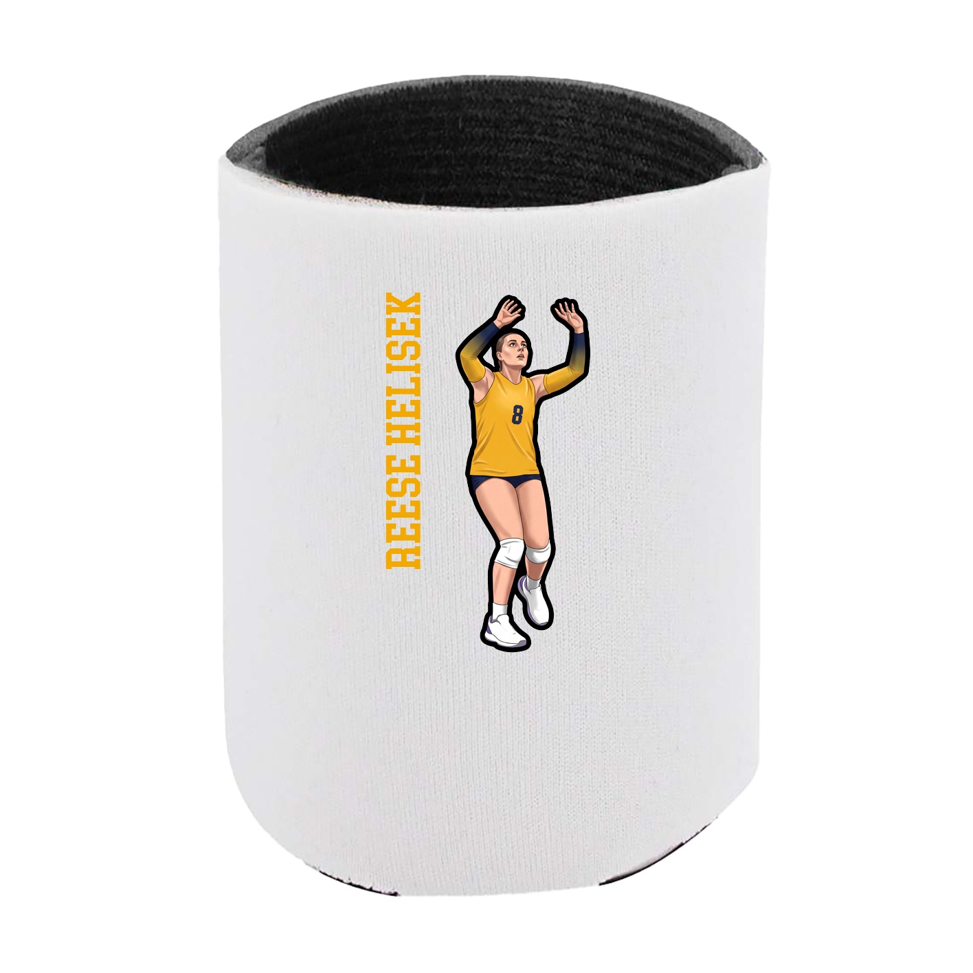 Can Holder — Name Vertical in White