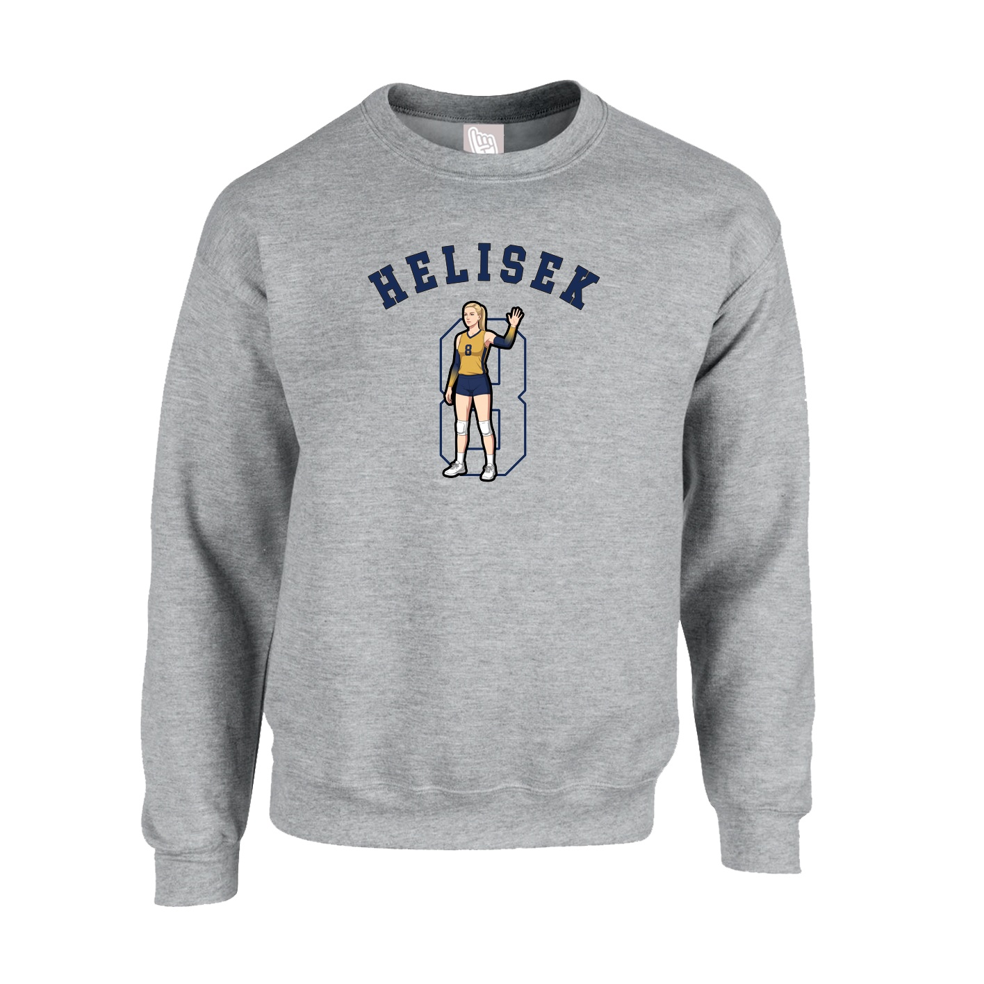 Fleece Crew — Shirsey Arch in Grey