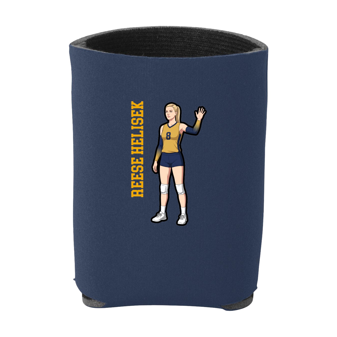 Can Holder — Name Vertical in Navy