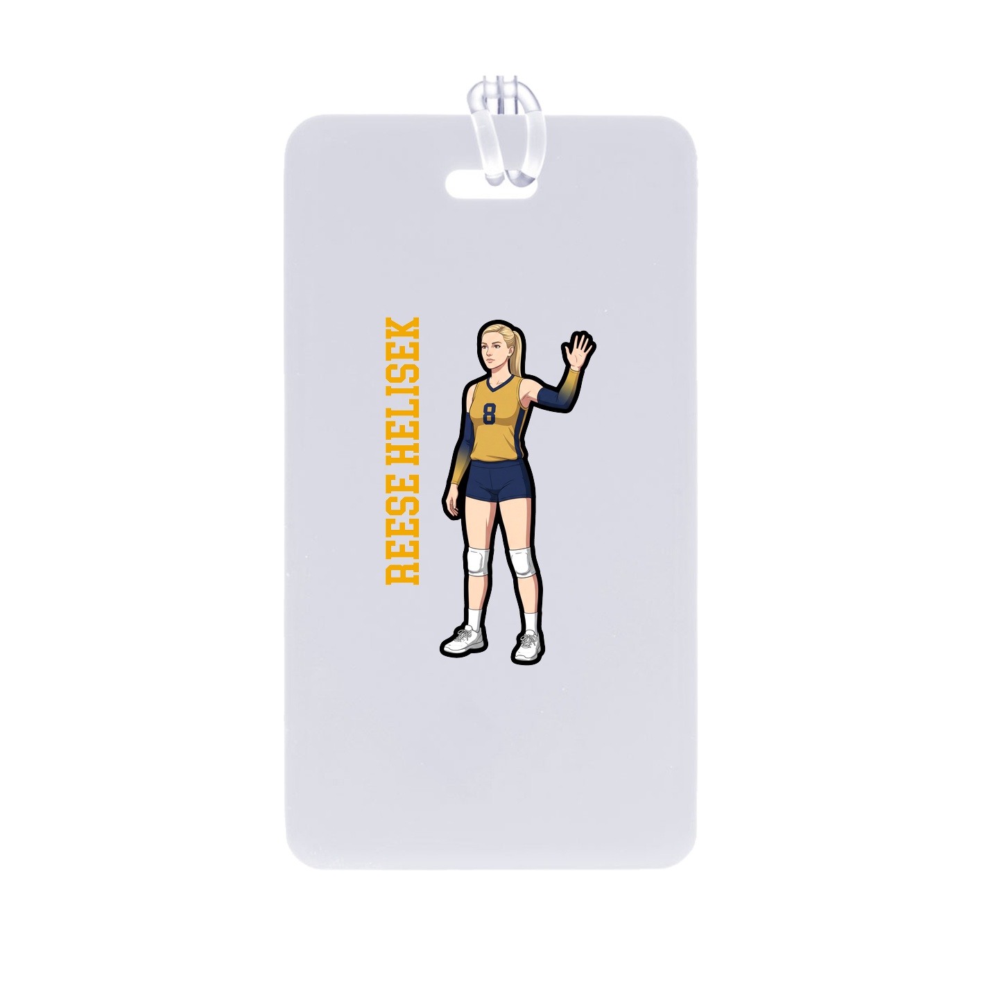 Bag Tag — Name Vertical in Classic