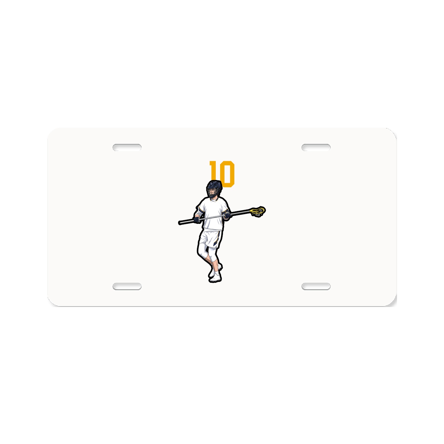 License Plate — Number Top in Classic