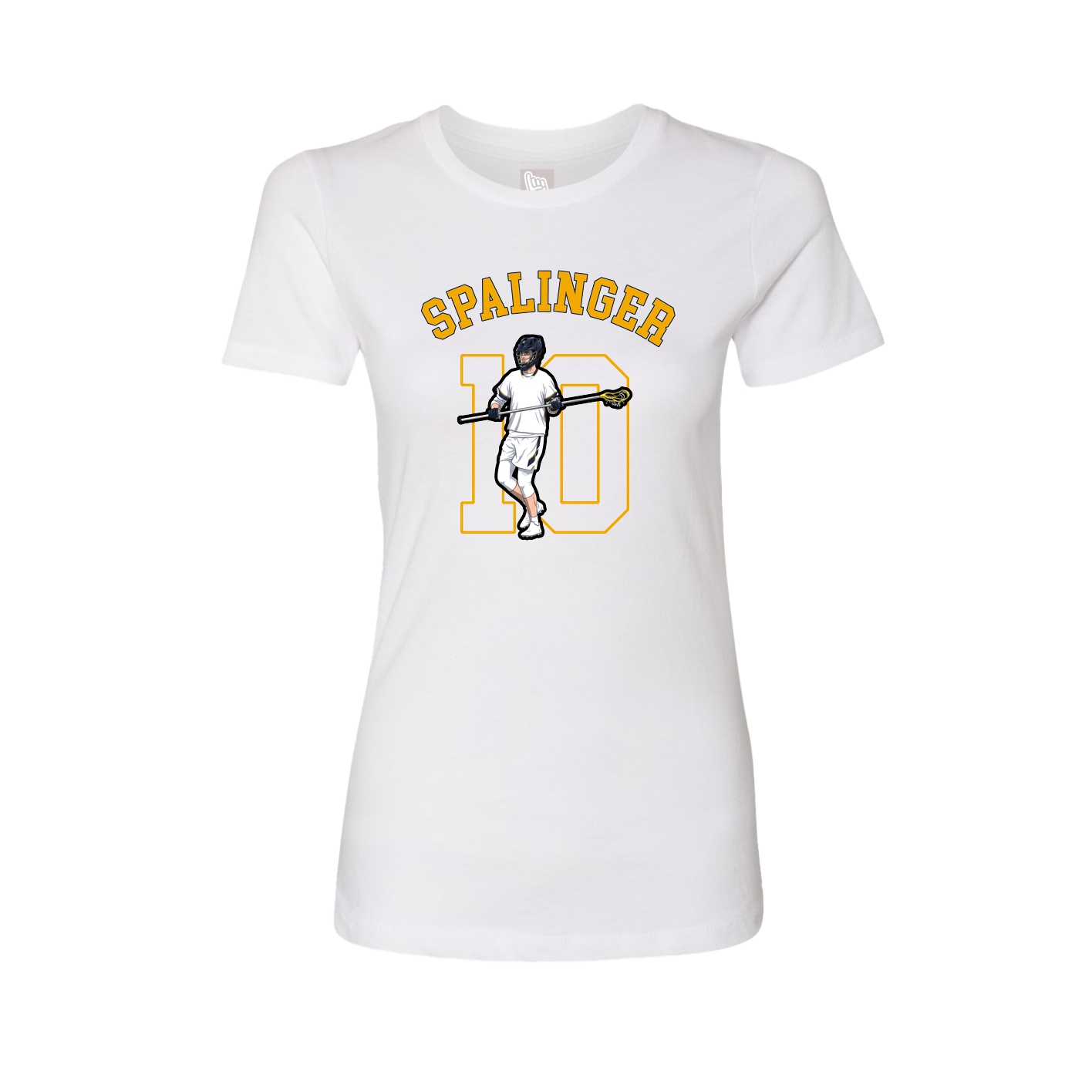 Fitted Women's Tee — Shirsey Arch in White