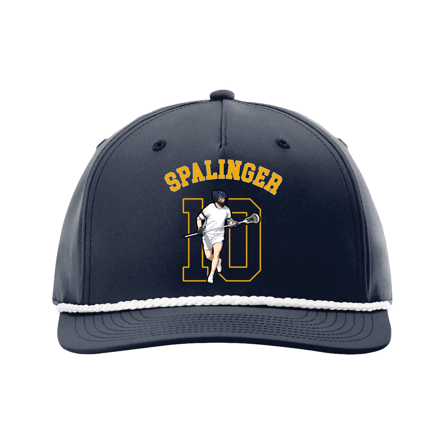 Five-Panel Classic Rope Cap — Shirsey Arch in Navy