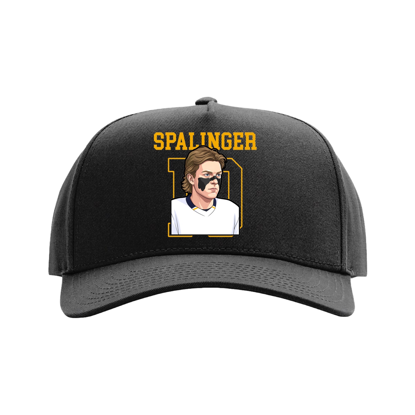 Full Fabric Five-Panel Champ Cap — Shirsey in Black
