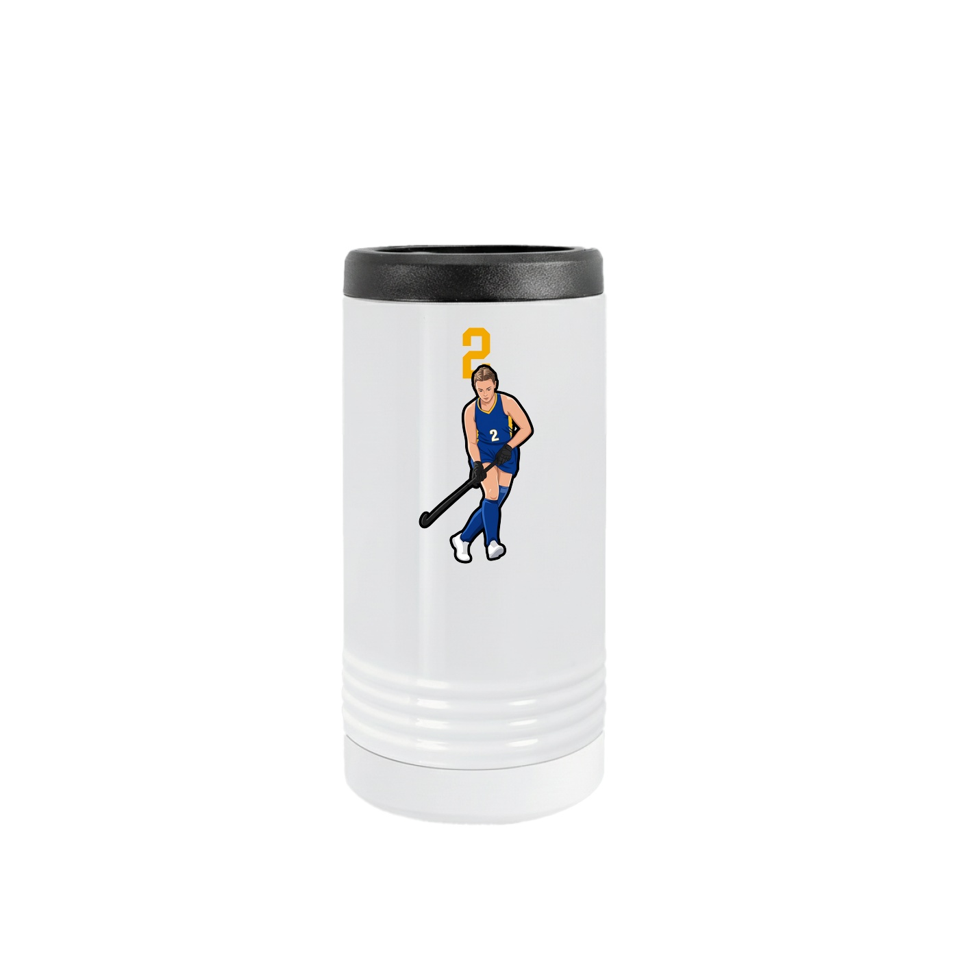 Slim Beverage Holder — Number Top in White