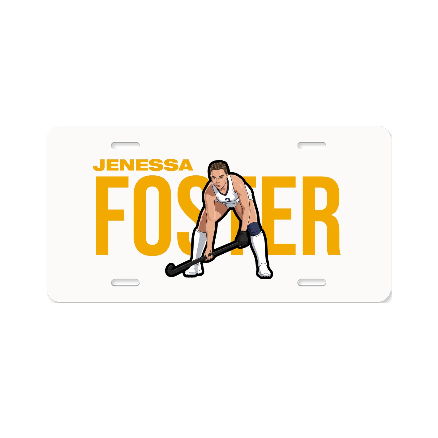 License Plate — Player Name in Classic