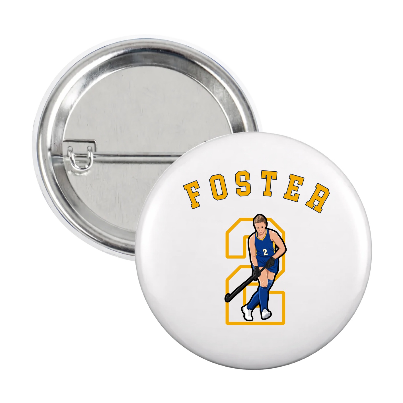 Game Day Button — Shirsey Arch in White
