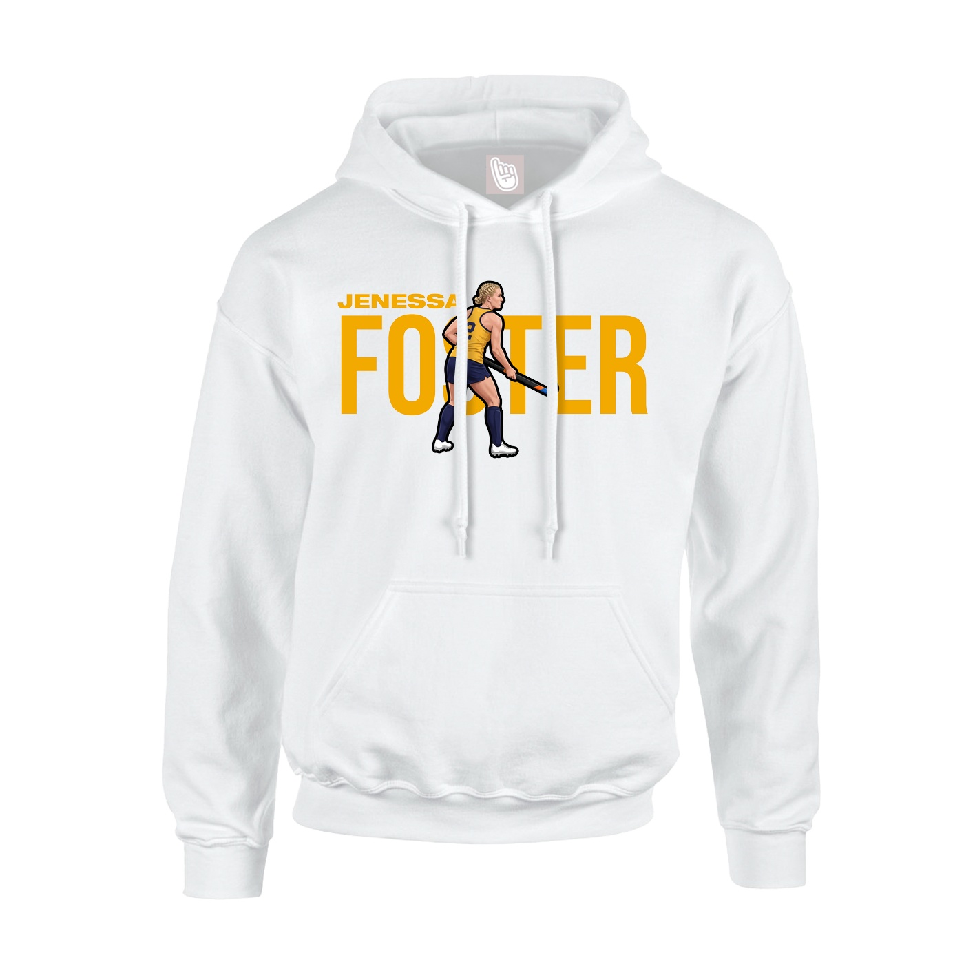Youth Hoodie — Player Name in White