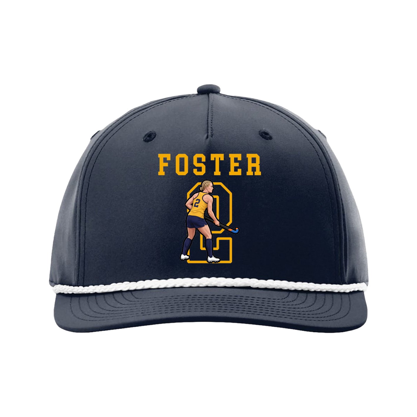 Five-Panel Classic Rope Cap — Shirsey in Navy