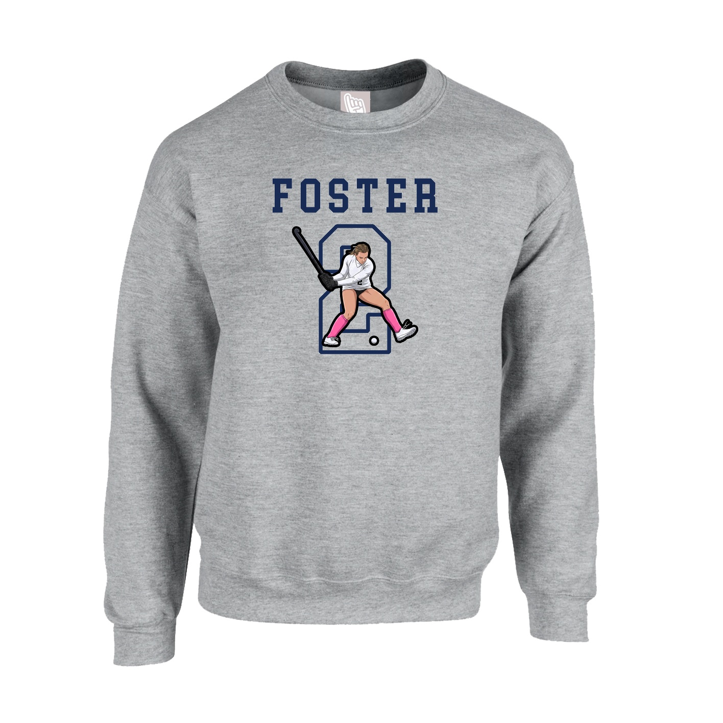 Fleece Crew — Shirsey in Grey