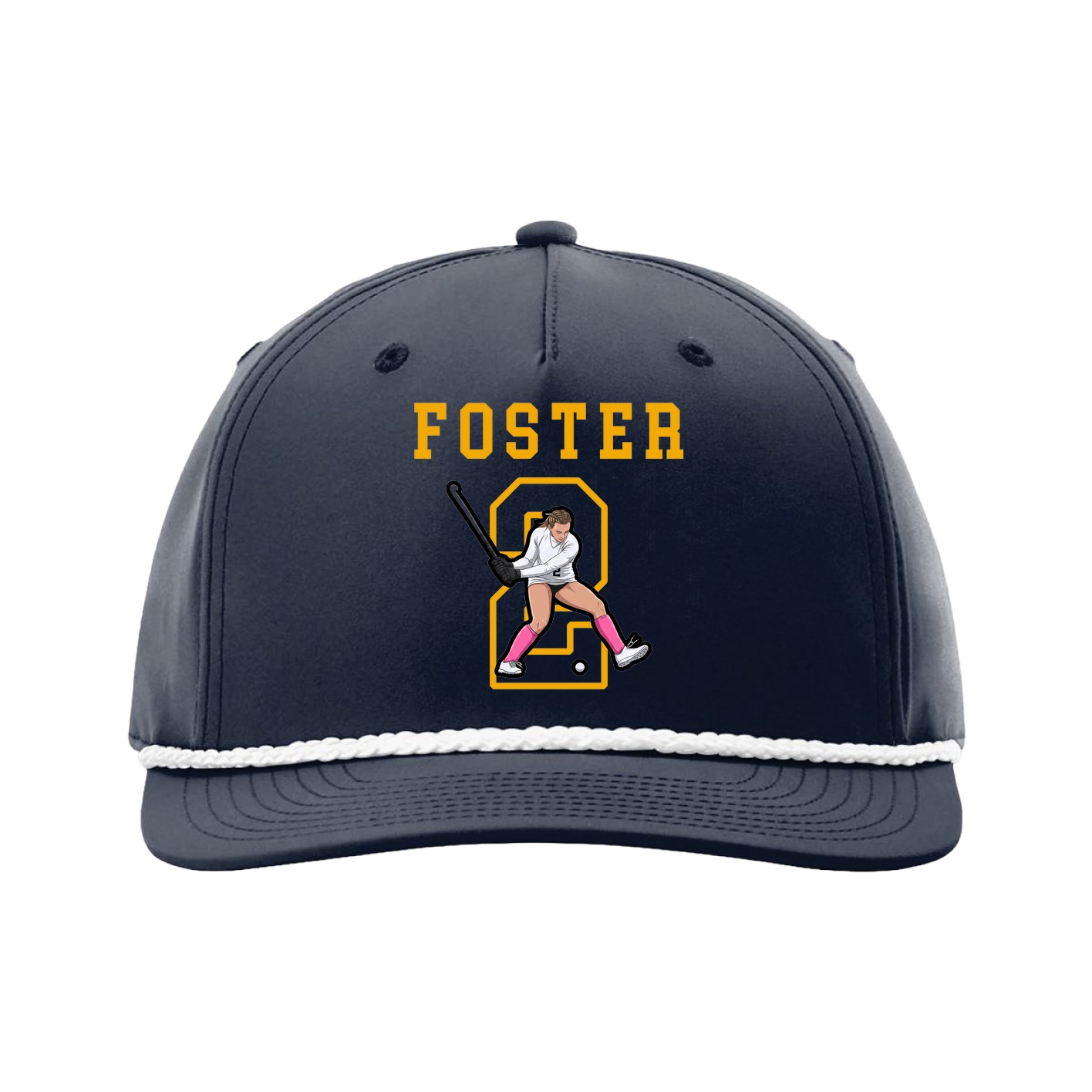 Five-Panel Classic Rope Cap — Shirsey in Navy