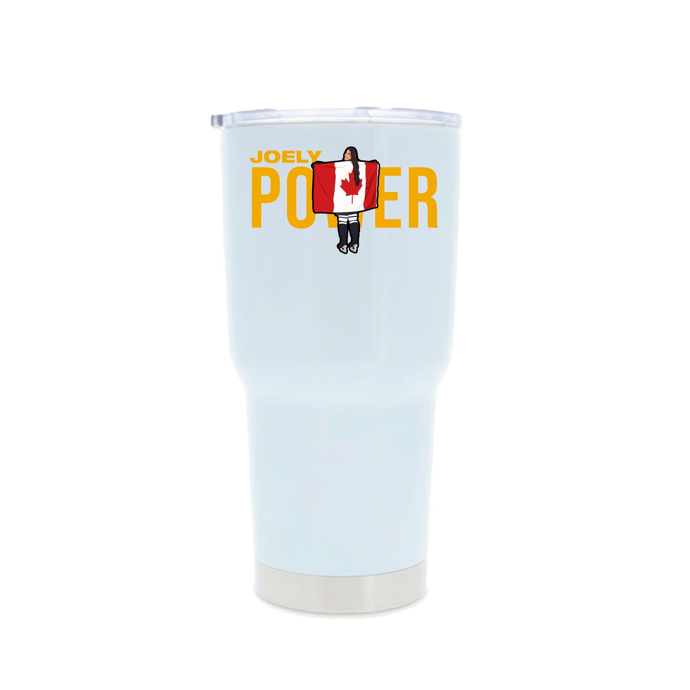 30oz Stainless Steel Tumbler — Player Name in White