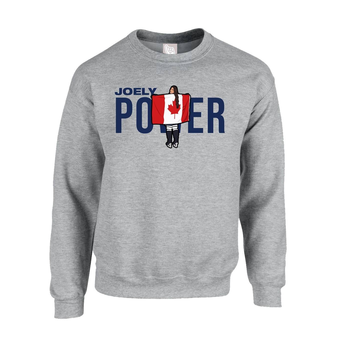 Fleece Crew — Player Name in Grey