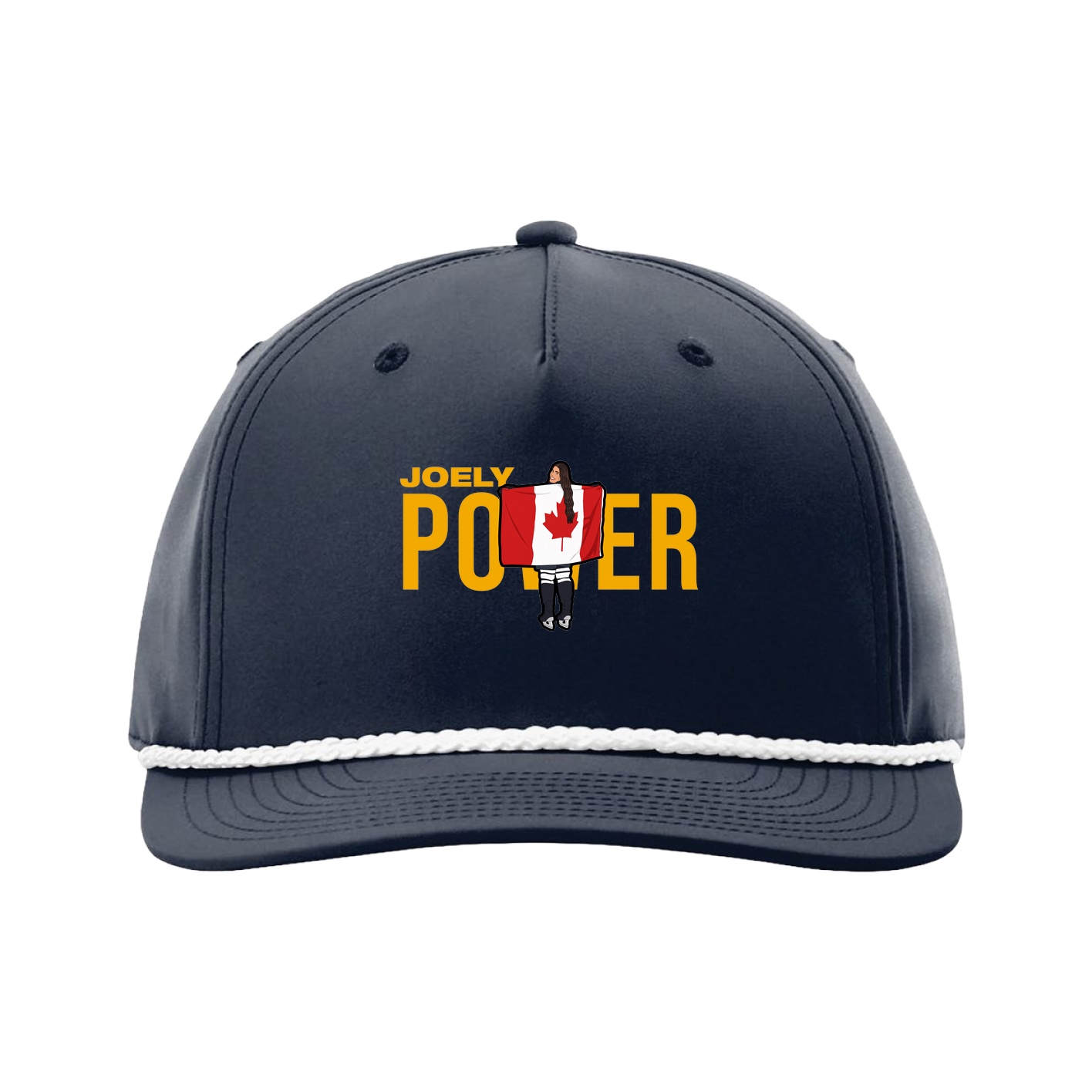 Five-Panel Classic Rope Cap — Player Name in Navy